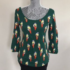 Anthropologie Parrot Shirt